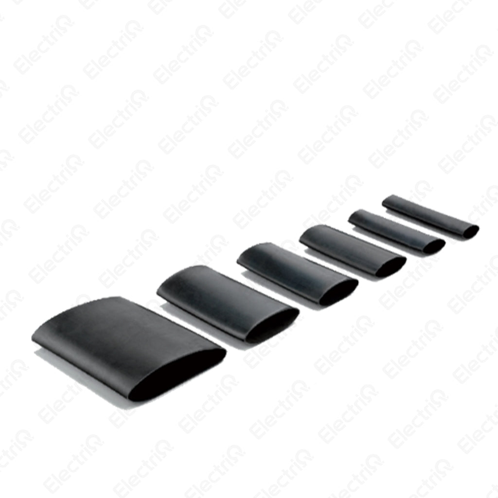 Electriq Heat Shrink Tube Black 1 Meter Cut Per Order 600V 125°C Electrical Insulation Sleeve