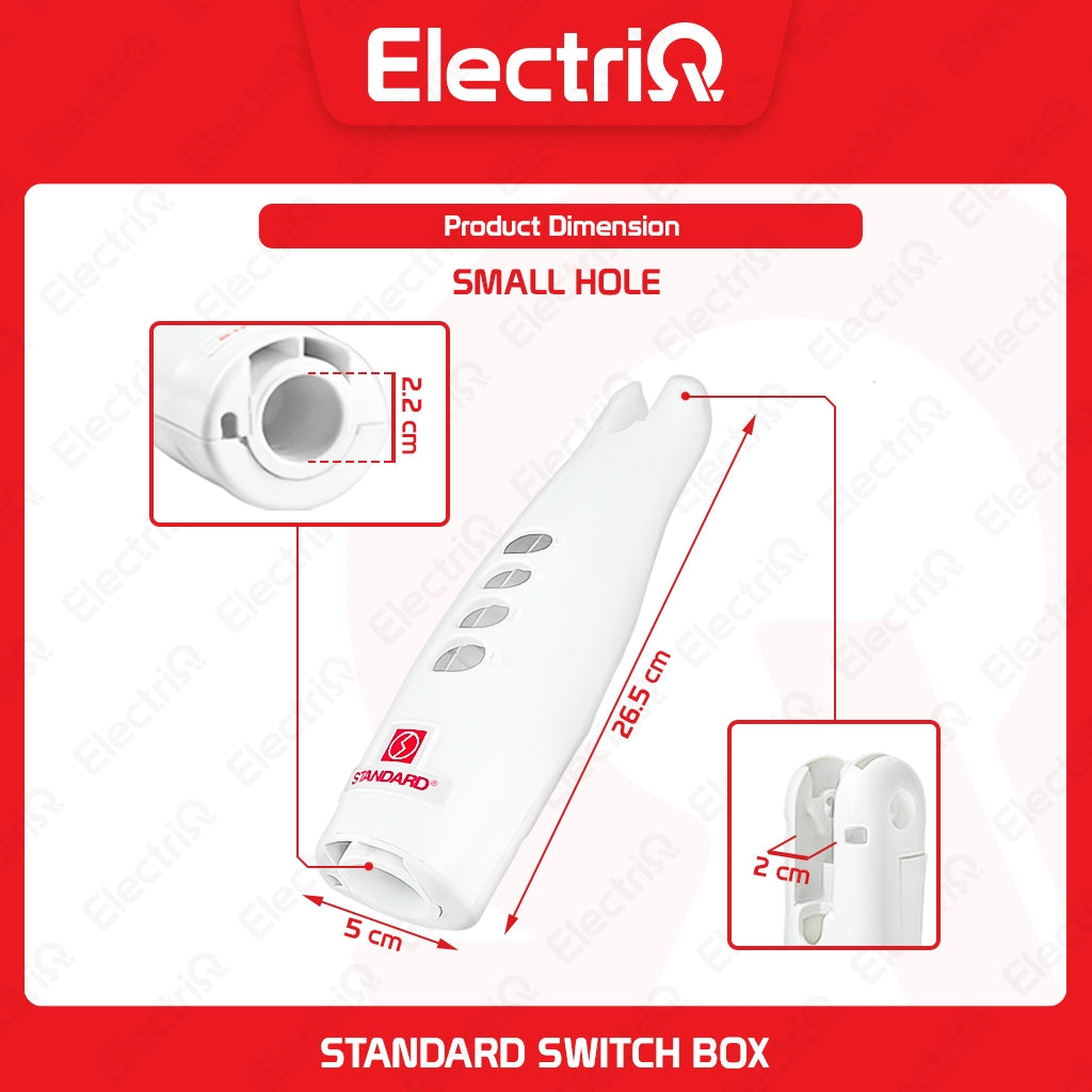 Electriq Replacement Switch Box for Standard Small/Big Hole Electric Fan Spare Parts Only