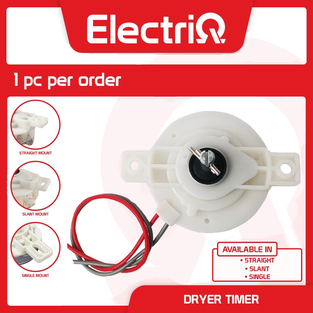 Electriq Universal Spin Dryer Timer 2-Wire (Flat & Slant Mount) Replacement Part