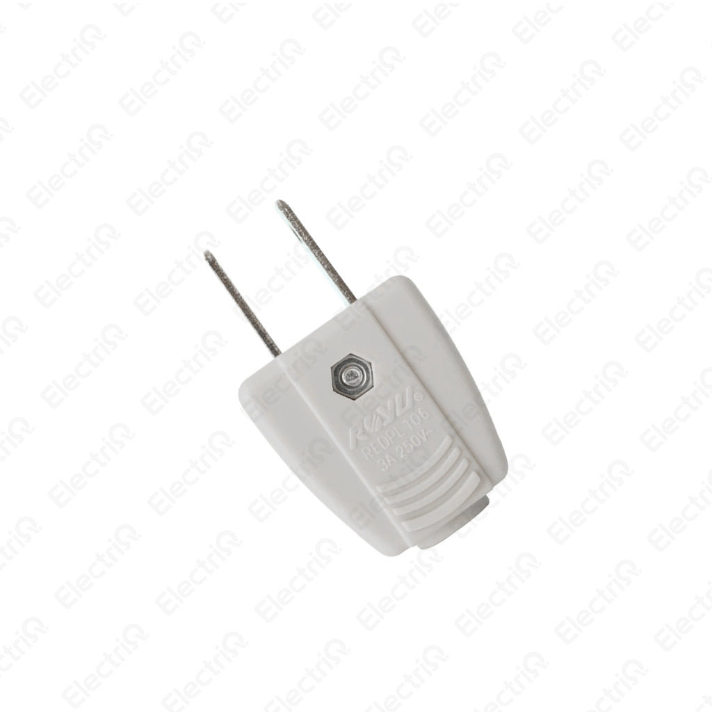 Electriq Royu Electrical Regular 3A Plug 250V Flame Retardant Plug