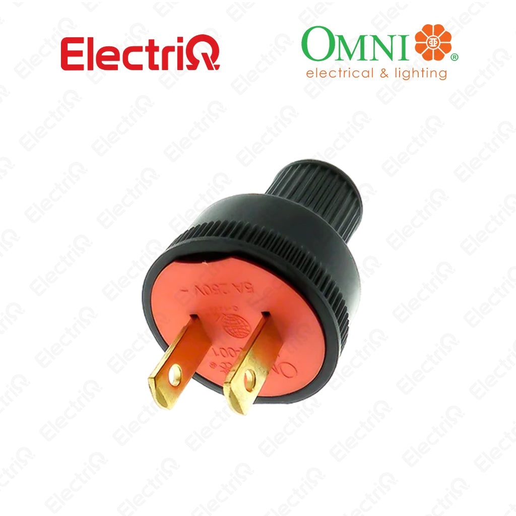Electriq Omni Heavy Duty Rubber Plug 5A 250V Electrical Plug