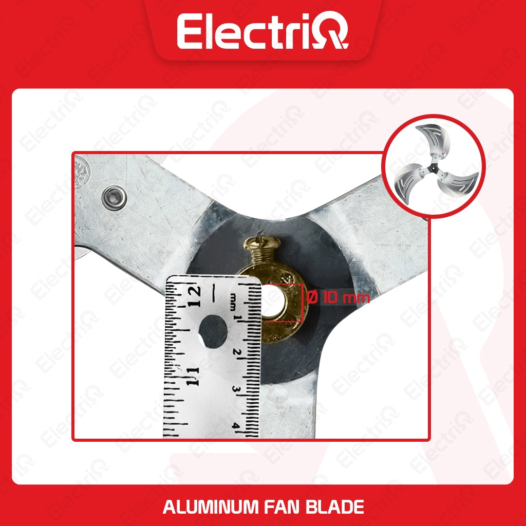 Electriq 18” Industrial Metal Electric Fan Blade (8mm/10mm Hole) for Asahi, Hanabishi, Camel, Dowell