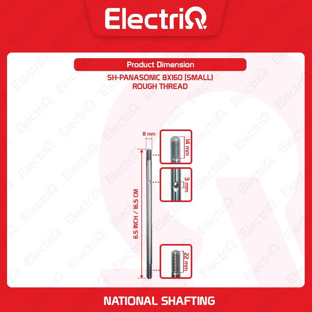 Electriq Electric Fan Parts Shafting 8mm(diameter) Electric Fan Replacement Part