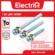 Electriq Bolt w/ Nut for Dryer/Washing Machine Motor 1.5/ 2 /2.5 inches Spare Parts Only