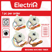 Electriq Universal Washing Machine Timer (Flat & Slant Mount, 3-4-5-6-7 Wire Type)