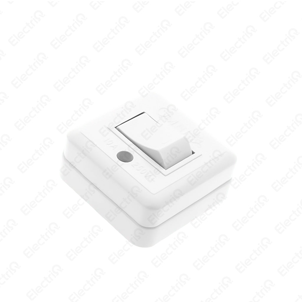 Electriq Omni Surface Mounted Convenience Switch 10A 250V Heavy Duty Electrical Switch