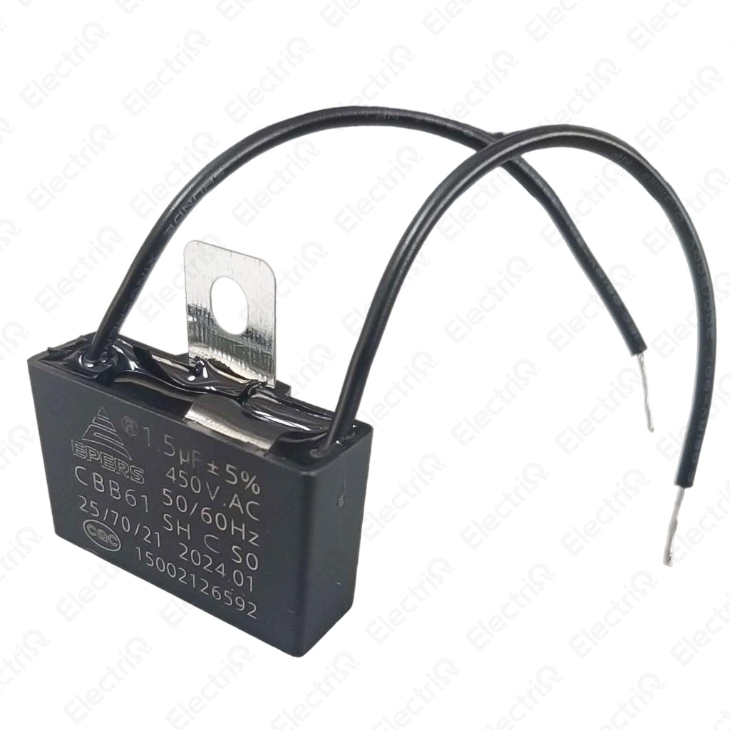 Electriq CBB61 Electric Fan Capacitor Terminal & Wire Type Replacement Part