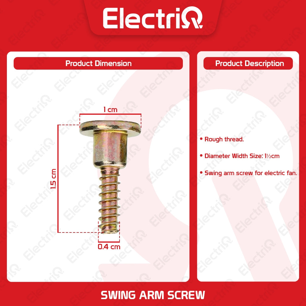 Electriq Electric Fan Swing Arm Screw Rough Thread 1.5cm