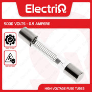Electriq 0.9A Microwave High Voltage Fuse 5KV 6.5x40mm Glass Tube Replacement
