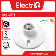 Electriq Omni E27 Ceiling Bulb Light Receptacle 2¼” / 4¼” Screw Type Lamp Holder