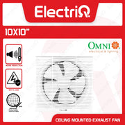 Electriq Omni Ceiling Mounted Exhaust Fan 8-inch 26W Ventilation Fan