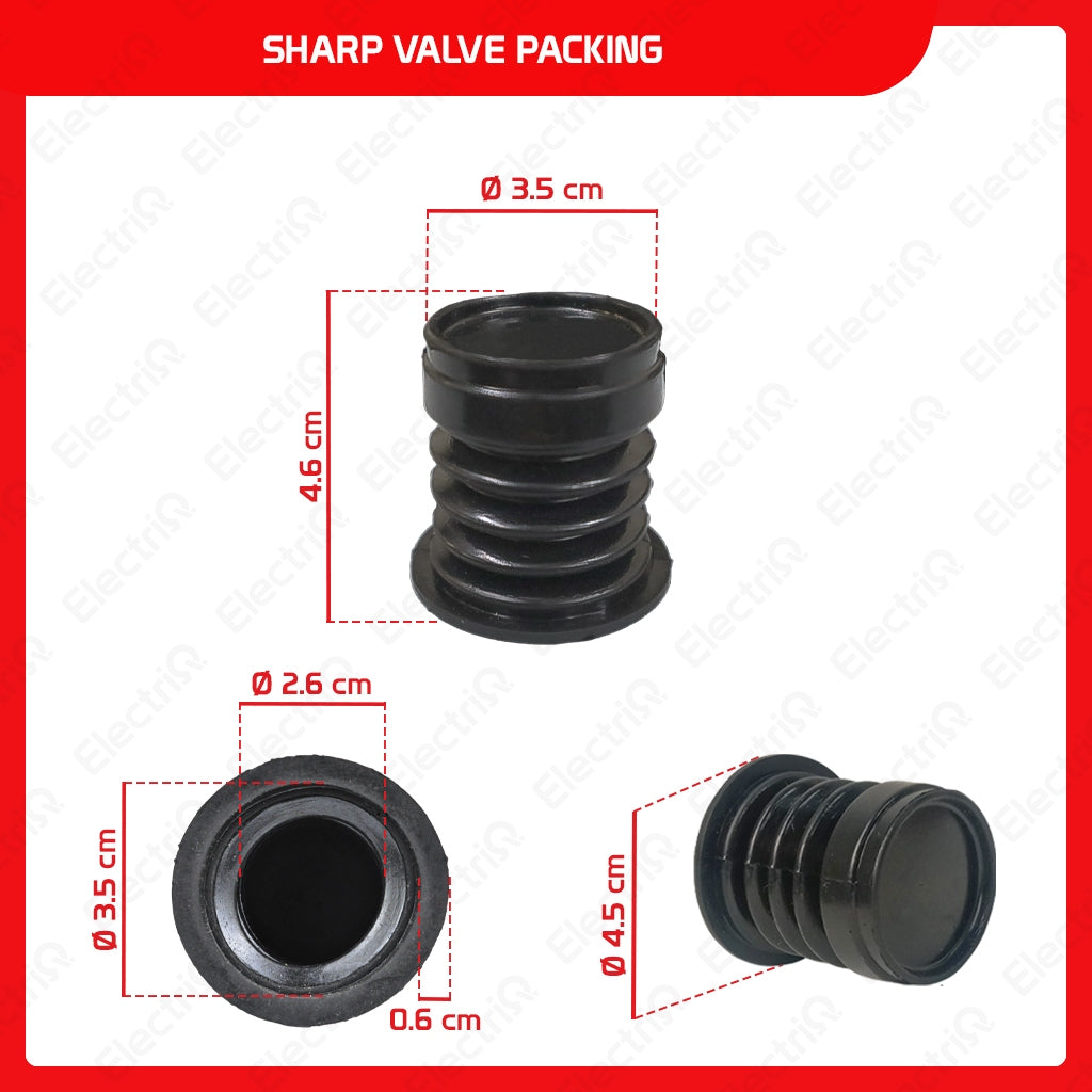 Electriq Rubber Drain Valve / Valve Packing for Washing Machine Spare Parts Only