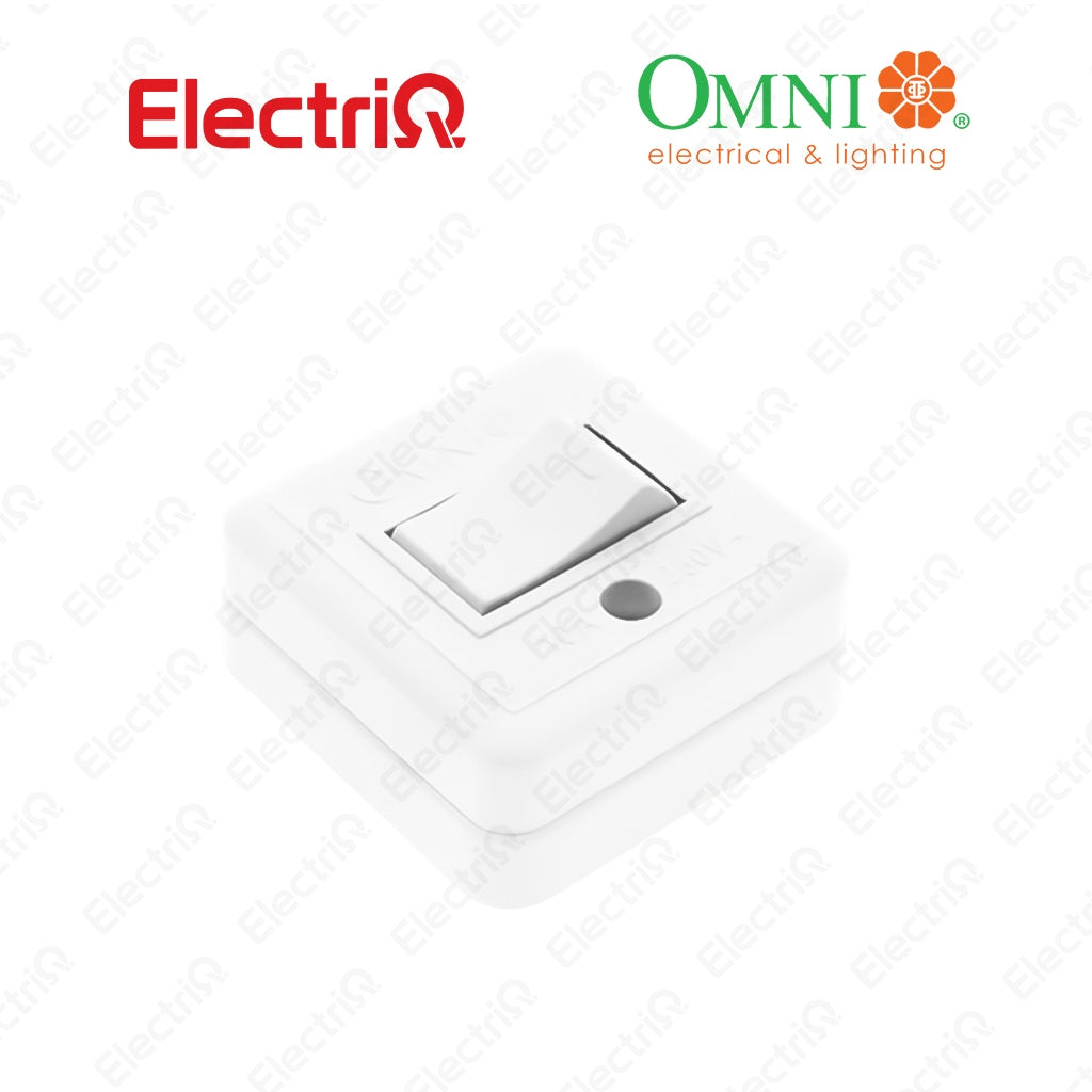 Electriq Omni Surface Mounted Convenience Switch 10A 250V Heavy Duty Electrical Switch