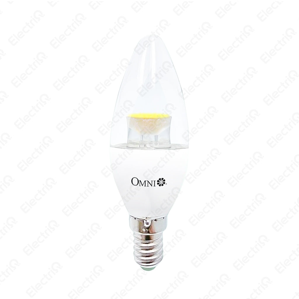 Electriq Omni LED Clear Candle Bulb 4W E14 Daylight 6500K