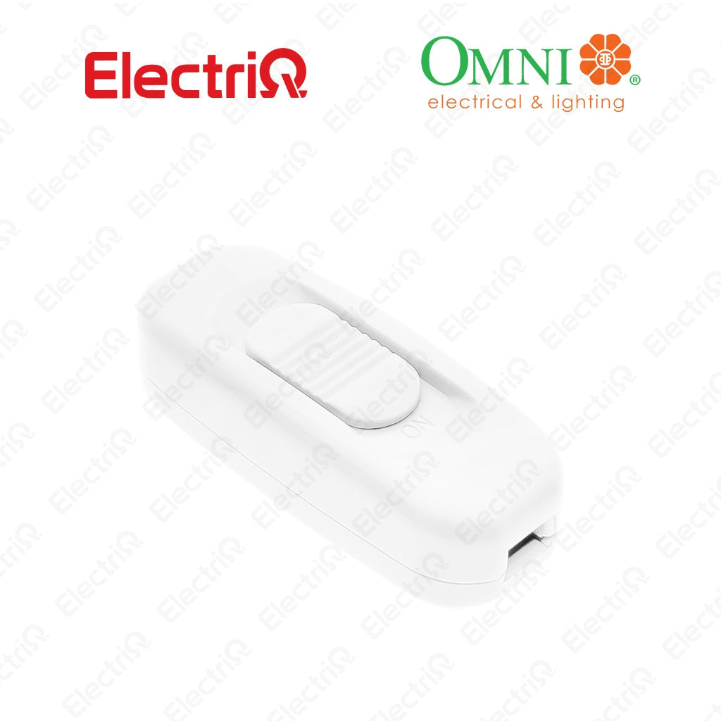 Electriq Omni Through Cord Switch 3A 250V Inline Lamp Switch