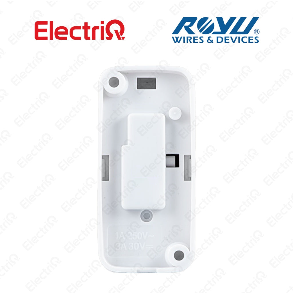 Electriq Royu Surface Mounted Doorbell Push Button Switch