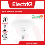 Electriq Omni Circular LED Flat Lamp 12W E27 Daylight / Warm White LFE27-12W Energy Saving LED Bulb