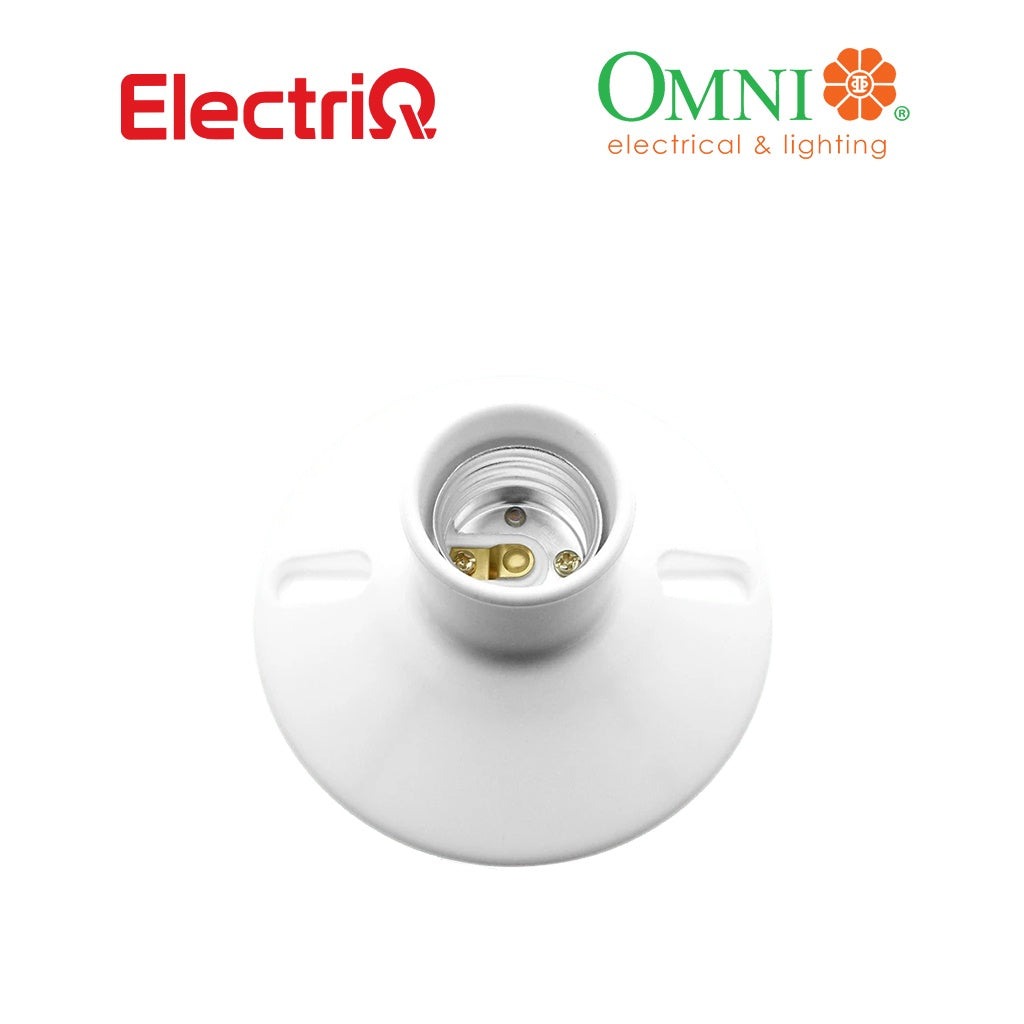 Electriq Omni E27 Ceiling Bulb Light Receptacle 2¼” / 4¼” Screw Type Lamp Holder