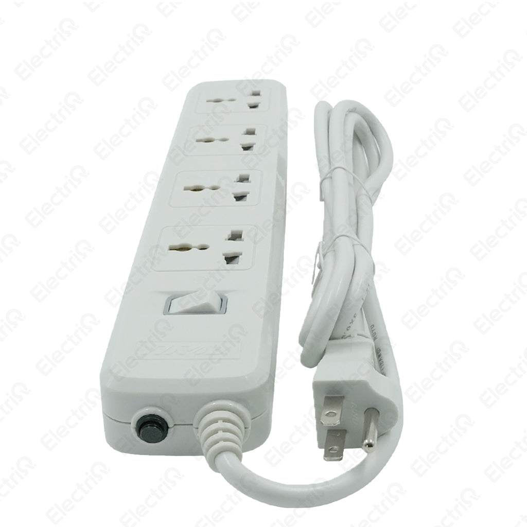 Electriq Royu 5 Socket Extension Cord with Master Switch & 2 USB Ports