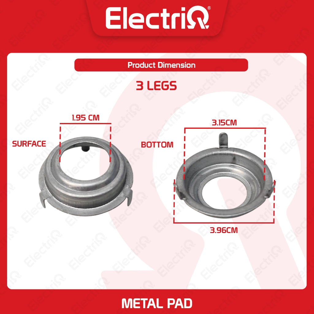 Electriq Metal Pad Bushing Holder for Electric Fan (3 & 4 Legs Universal Type)