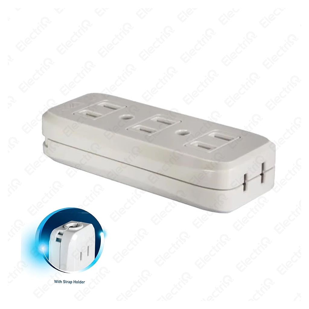 Electriq Royu Surface Type Flat Pin Outlet 2+1 / 3+1 / 4+1 Gang 10A 250V