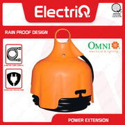 Electriq Omni Heavy Duty Rain-Proof Weatherproof Extension Cord 3-Gang 6M 15A