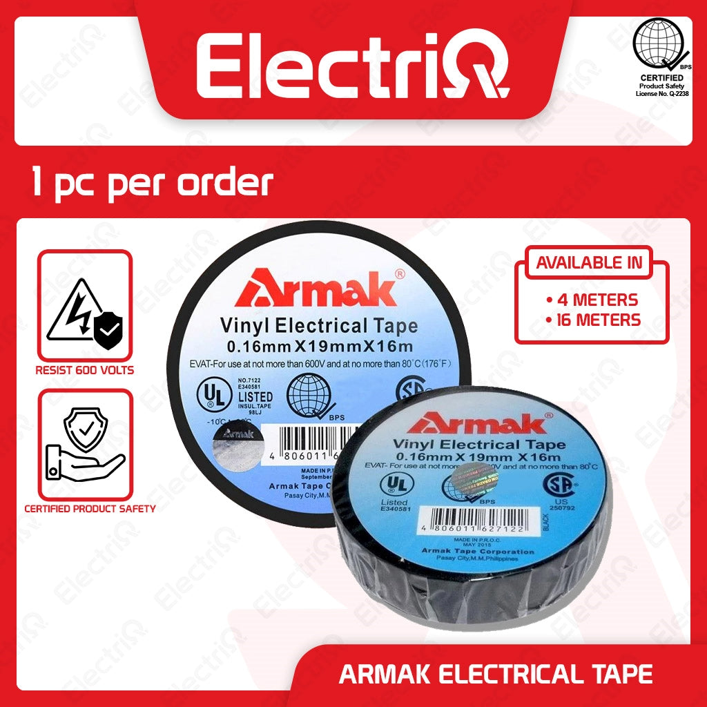 Electriq l Armak 100% Original Flame Retardant Multi-Purpose Electrical Tape