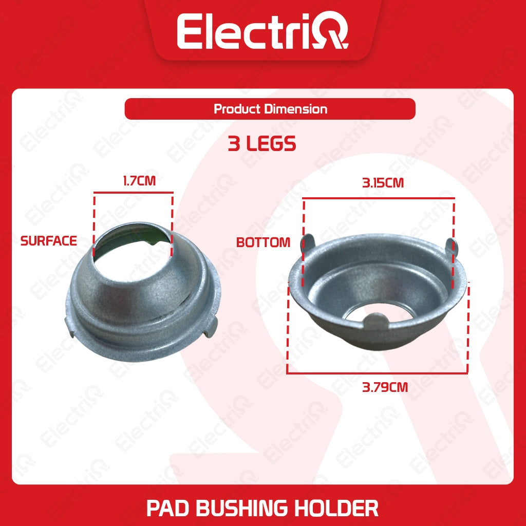 Electriq Metal Pad Bushing Holder for Electric Fan (3 & 4 Legs Universal Type)