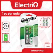 Electriq Energizer AA & AAA Battery Charger with 2 Free Rechargeable Batteries