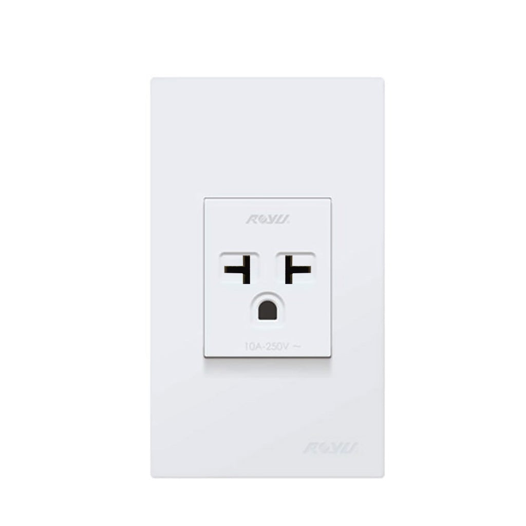Electriq Royu Super Wide Series Electrical Switches & Outlet WD / WS Series Universal Outlet Switch