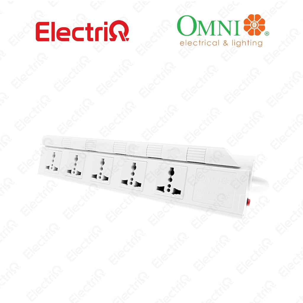 Electriq Omni Extension Power Cord with Individual Switch 4/5/6 Gang 1.83M 2500W Heavy Duty Power Strip