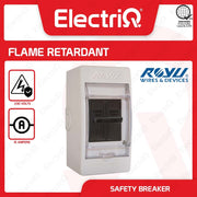Electriq Royu Safety Breaker with Cover and Outlet Metal Handle 2-Pole 15A 230V