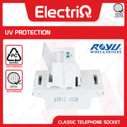 Electriq Royu Classic Telephone Socket Heavy Duty