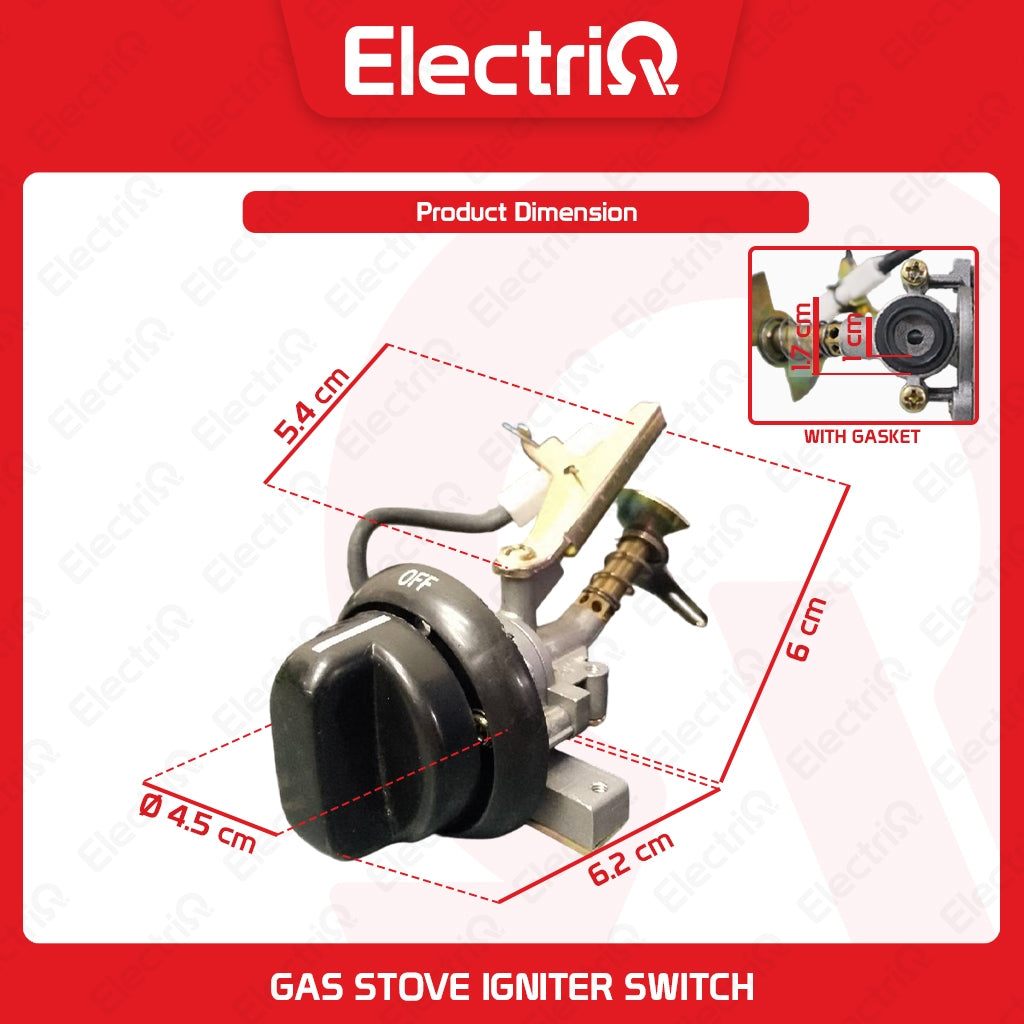 Electriq Gas Burner Igniter Switch Control for Gas Stove Replacement