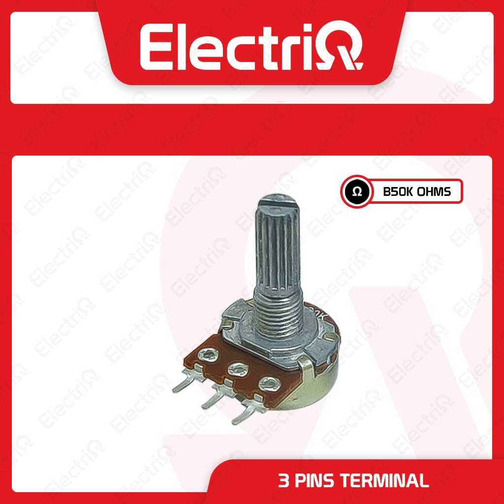 Electriq Potentiometer Mono 50K / Stereo 50K 8/6 Pins Universal Volume Control