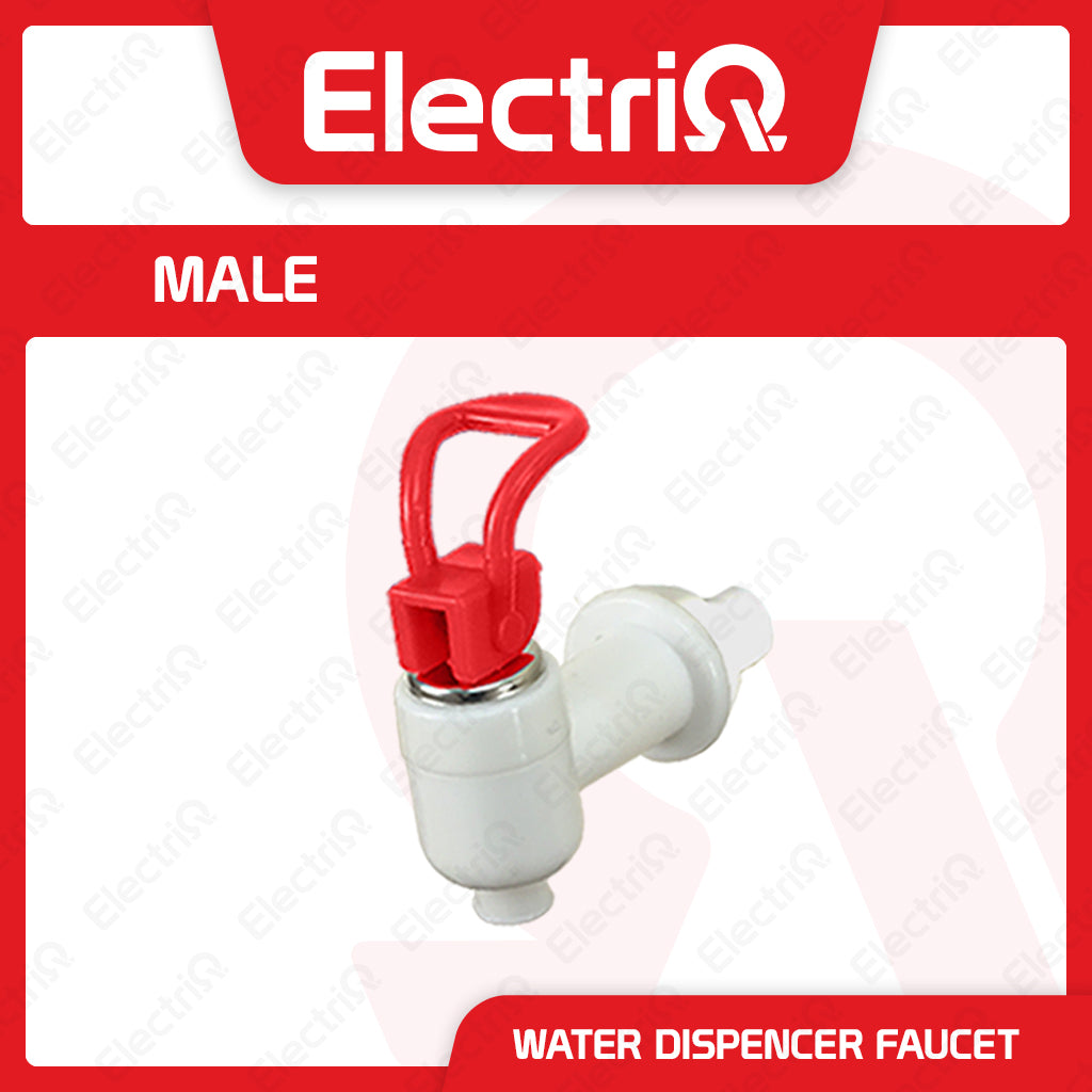 Electriq Water Dispenser Faucet (Male & Female Inlet) PVC Jug Tap Replacement – Hot/Cold