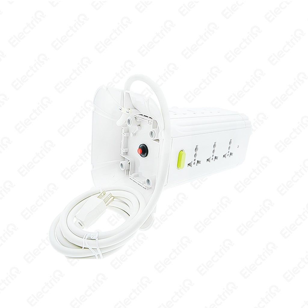 Electriq Omni Tower Extension Cord 12 / 16 Gang Universal Outlet w/ Switch 1.83M Power Strip
