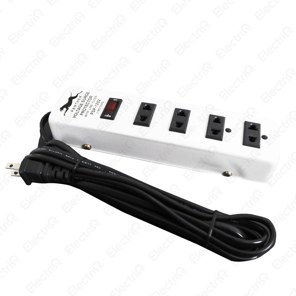 Electriq Panther 3M Power Extension Cord with Surge & Overload Protector