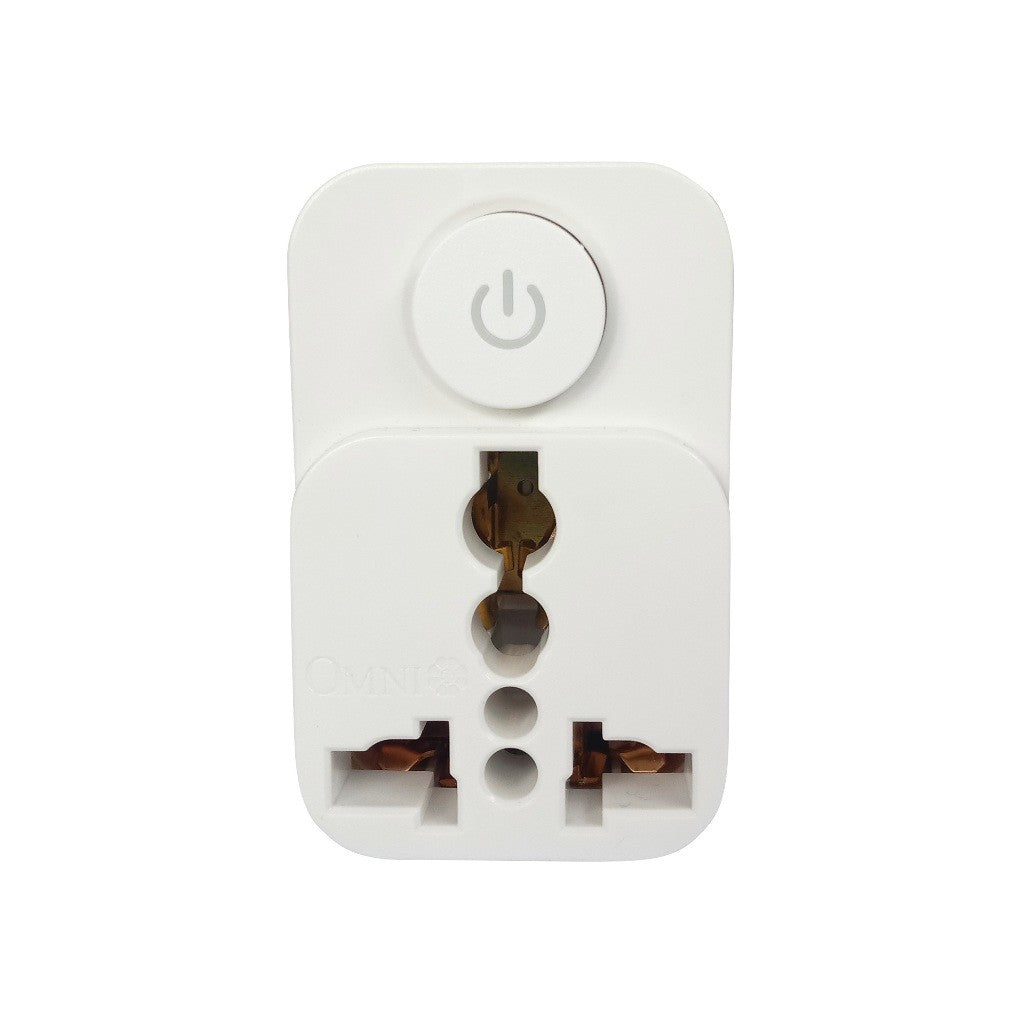 Electriq Omni Universal Adapter with Switch 10A 250V Socket Outlet Plug