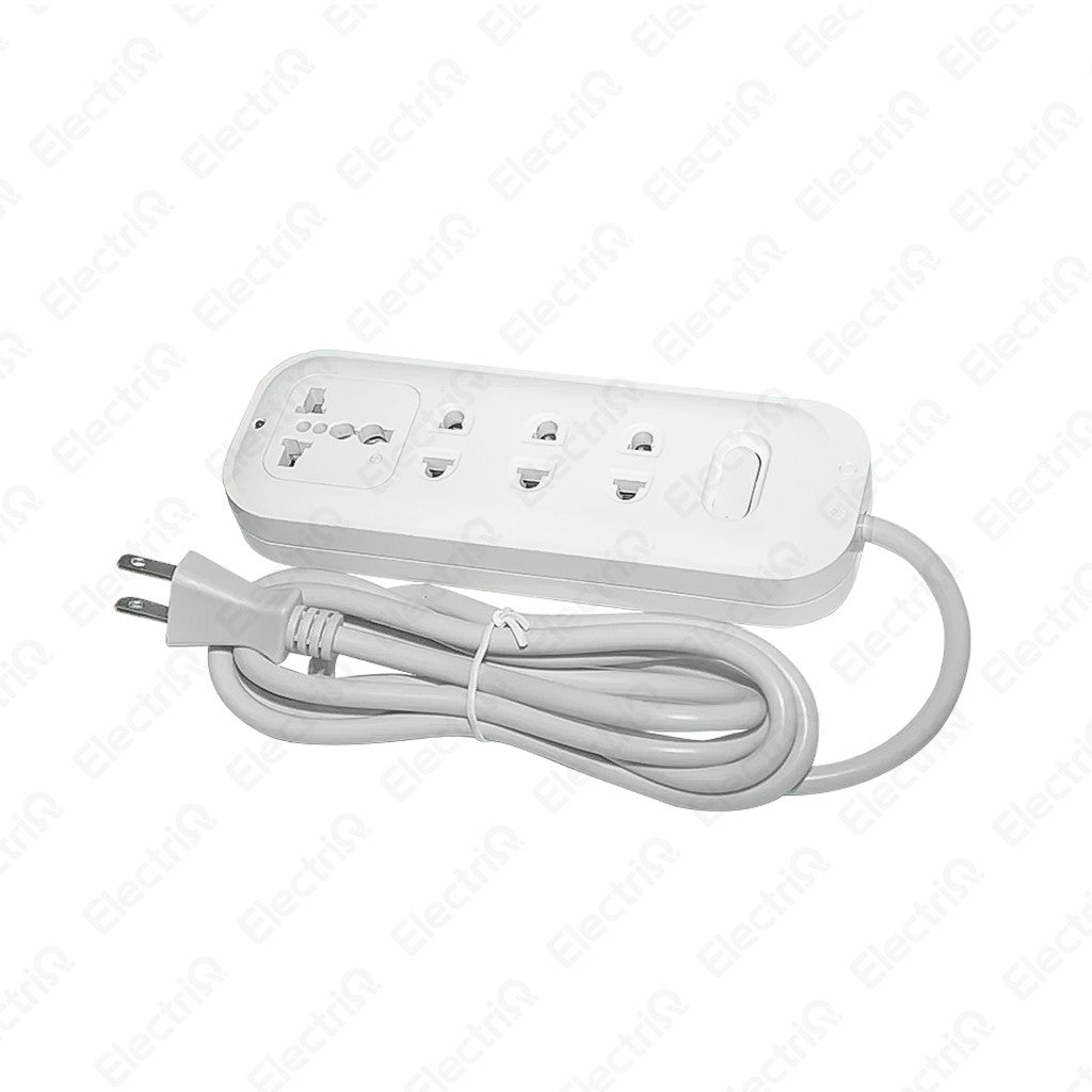 Electriq Omni Extension Cord 3-Gang Universal Outlet with Switch 2M 2500W