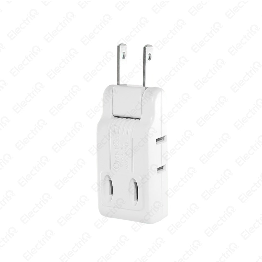 Electriq Omni 4-Gang Adapter with Swing Type Plug 10A 250V Socket Outlet