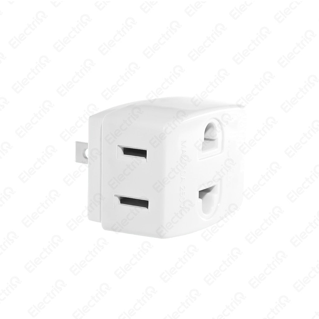 Electriq Omni Octopus Adapter Triple Tap 10A 250V Flat Pin Socket Adapter