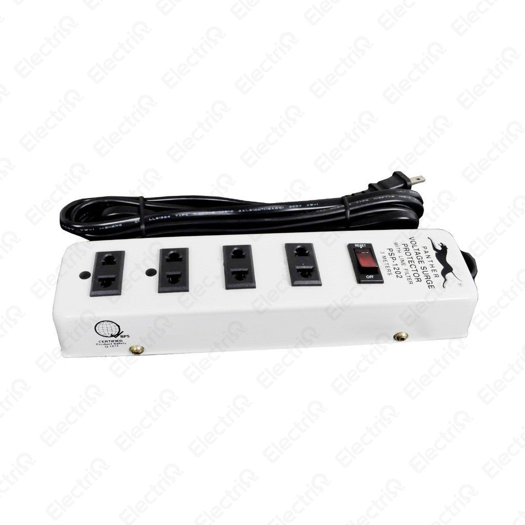 Electriq Panther 3M Power Extension Cord with Surge & Overload Protector